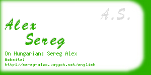 alex sereg business card